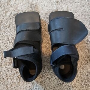 Adult Black Orthopedic Walking Surgery Shoes